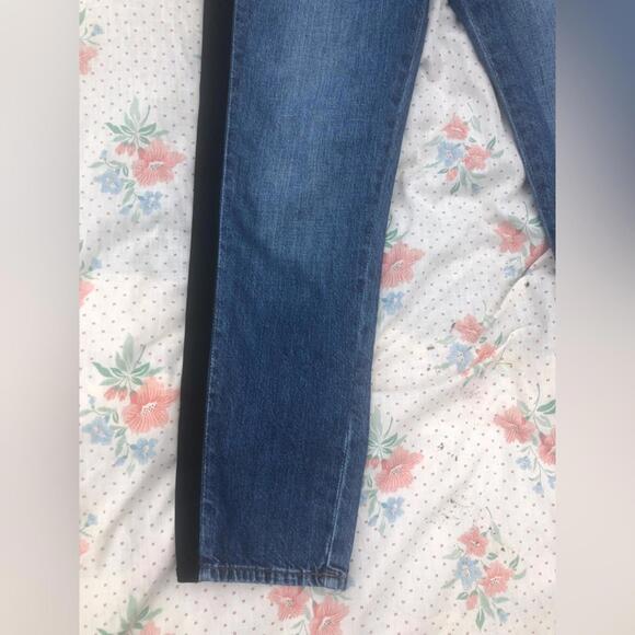 Madewell the Perfect Vintage Jean Black Velvet Tux Stripe - Picture 8 of 9